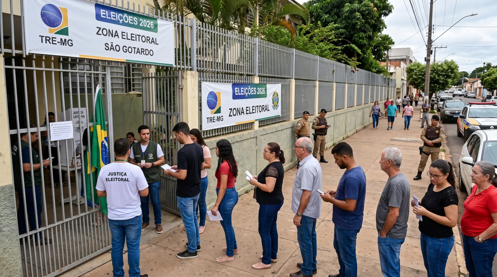 Eleições 2026 em São Gotardo: Mais de 6 mil eleitores se abstêm no primeiro turno